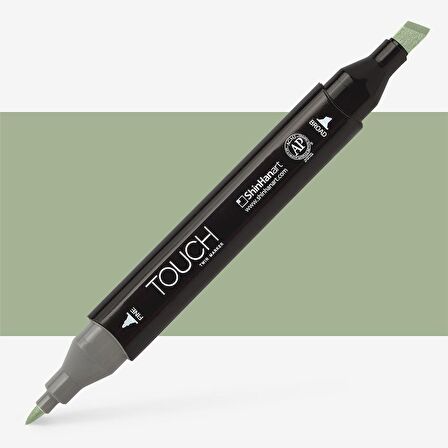 Shinhan Art Touch Twin Marker Pen : Çift Uçlu Marker Kalemi : GRAYISH OLIVE GREEN : GY233