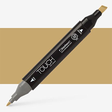 Shinhan Art Touch Twin Marker Pen : Çift Uçlu Marker Kalemi : BROWN GREY : BR104