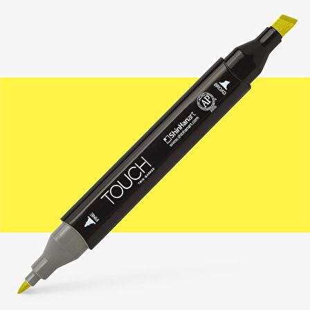 Shinhan Art Touch Twin Marker Pen : Çift Uçlu Marker Kalemi : LEMON YELLOW : Y35
