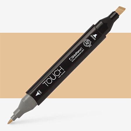 Shinhan Art Touch Twin Marker Pen : Çift Uçlu Marker Kalemi : PALE CAMEL : BR114
