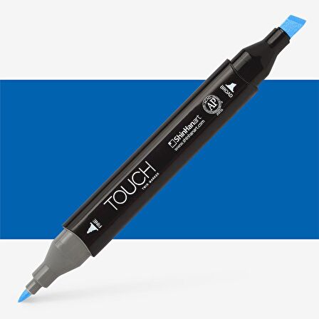 Shinhan Art Touch Twin Marker Pen : Çift Uçlu Marker Kalemi : ROYAL BLUE : PB70