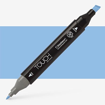 Shinhan Art Touch Twin Marker Pen : Çift Uçlu Marker Kalemi : PHTHALO BLUE : PB183