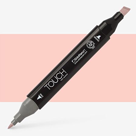 Shinhan Art Touch Twin Marker Pen : Çift Uçlu Marker Kalemi : PALE CHERRY PINK : R135