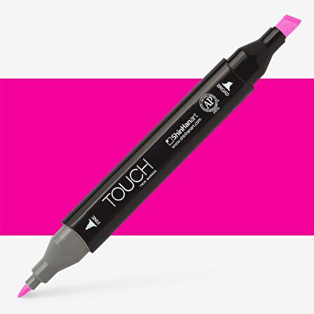 Shinhan Art Touch Twin Marker Pen : Çift Uçlu Marker Kalemi : FLUORESCENT ROSE : F125