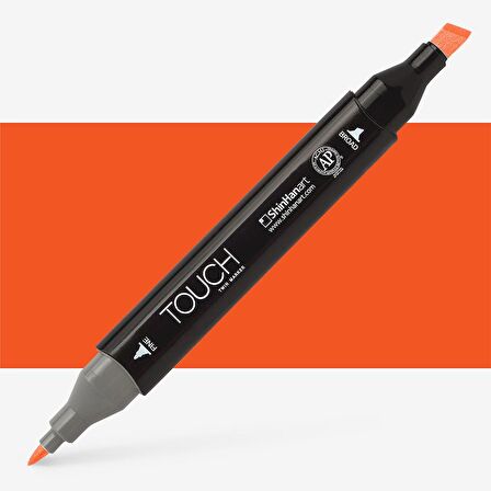 Shinhan Art Touch Twin Marker Pen : Çift Uçlu Marker Kalemi : FRENCH VERMILION : R22