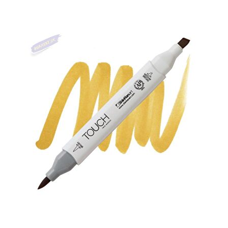 Shinhan Art TOUCH TWIN BRUSH PEN : Çift Taraflı Marker : YR31 Dark yellow