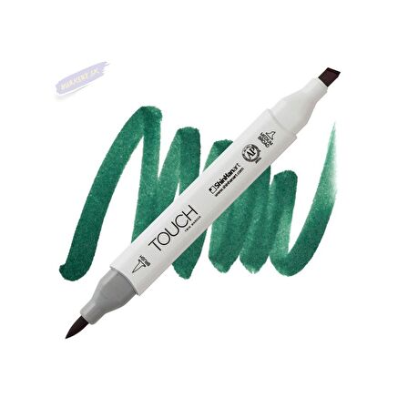 Shinhan Art TOUCH TWIN BRUSH PEN : Çift Taraflı Marker : BG51 Dark green 