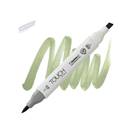 Shinhan Art TOUCH TWIN BRUSH PEN : Çift Taraflı Marker : GY233 Grayish olive green