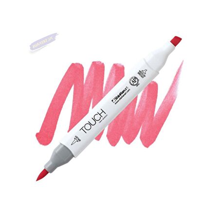 Shinhan Art TOUCH TWIN BRUSH PEN : Çift Taraflı Marker : RS13 Scarlet