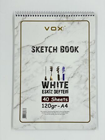 VOX Eskiz Çizim Defteri A4 120 Gr 40 Sayfa