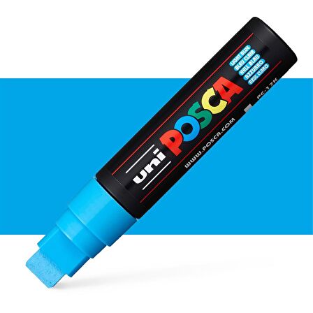Uni Posca Marker Kalem PC-17K (15mm) Açık Mavi