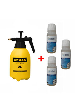 3 Adet Bayer Solfac Super Ec25 100ml Kene,pıre Ilaci Ve 2lt Basınçlı Ilaçlama Pompası