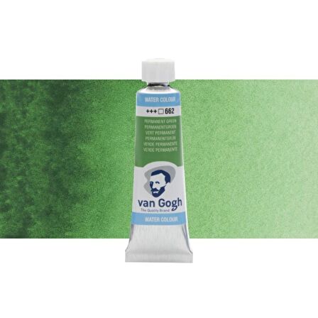 Van Gogh Tüp Suluboya - 662 Permanent Green - 10ml