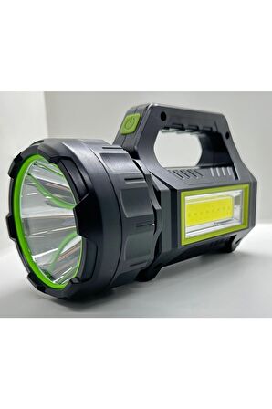 Ps-t95 30w Uzun Menzilli Solar Panelli Powerbank+usb Çıkış S.o.s Lu Ultra Güçlü Ledli Şarjlı Feneri