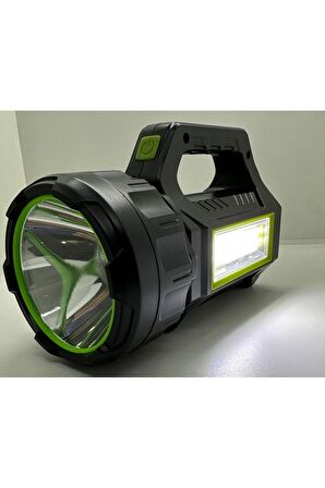 Ps-t95 30w Uzun Menzilli Solar Panelli Powerbank+usb Çıkış S.o.s Lu Ultra Güçlü Ledli Şarjlı Feneri