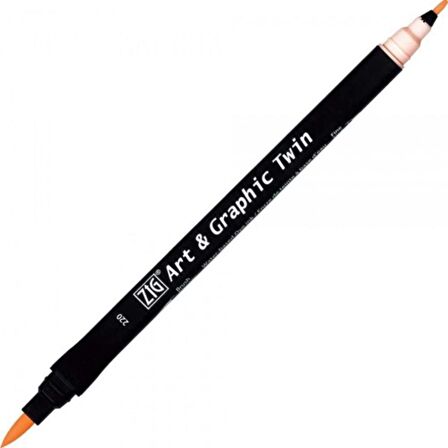 Zig Art & Graphic Twin TUT-80 Fırça Uçlu Marker Tea Rose 220