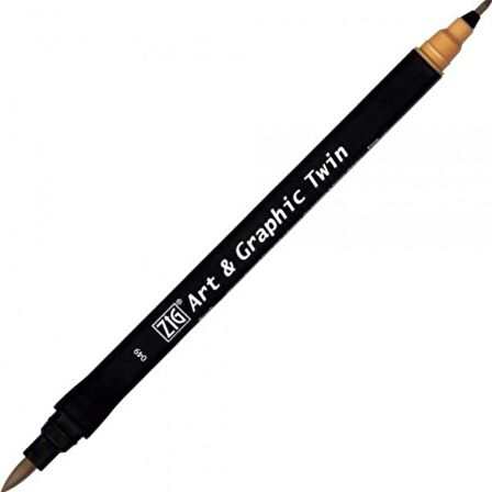 Zig Art & Graphic Twin TUT-80 Fırça Uçlu Marker Beige 049