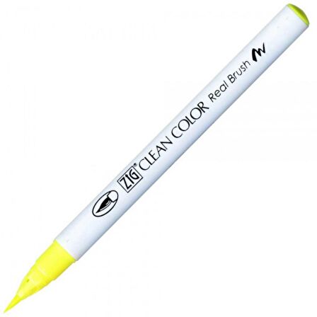 Zig Rb-6000At Clean Color Real Brush Pen Flourescent Yellow 001