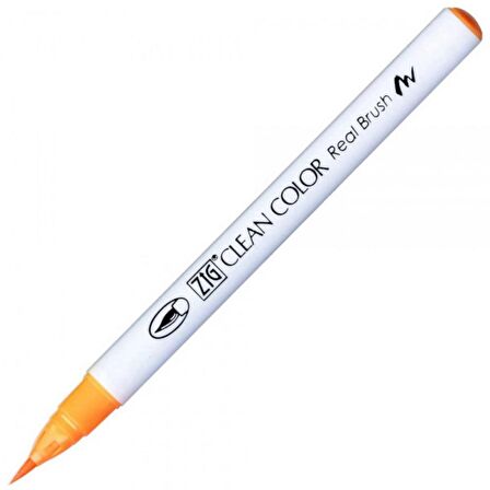Zig Rb-6000At Clean Color Real Brush Pen Flourescent Orange 002