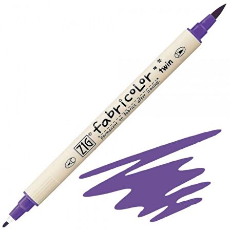 Zig Fabricolor Marker Twin Kumaş Kalemi Violet 080