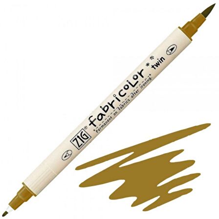 Zig Fabricolor Marker Twin Kumaş Kalemi Dark Oatmeal 066