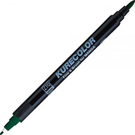 Zig Kurecolor Fine & Brush for Manga - Marine Green 539