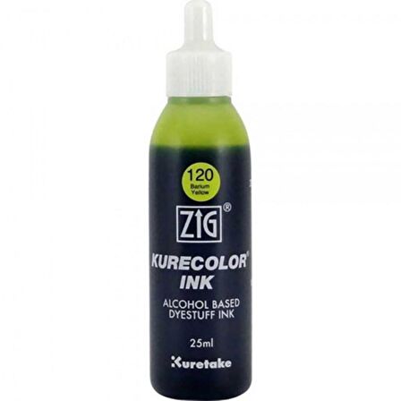 Zig Kurecolor Refill Ink Mürekkep 25ml 120 Barium Yellow