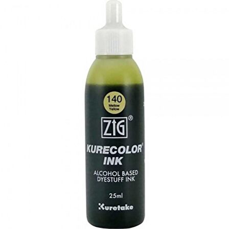 Zig Kurecolor Refill Ink Mürekkep 25ml 140 Mellow Yellow