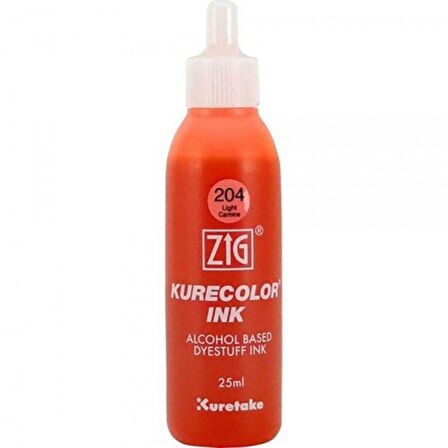 Zig Kurecolor Refill Ink Mürekkep 25ml 204 Light Carmine