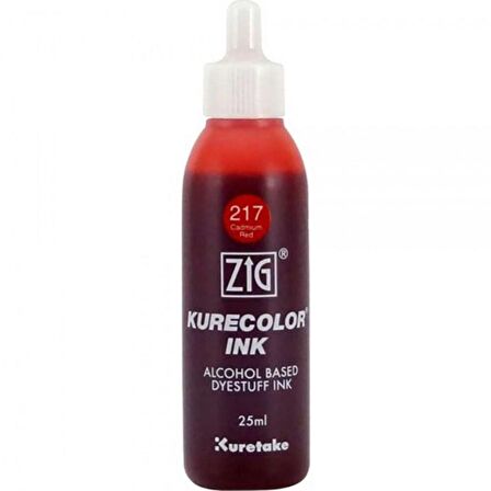 Zig Kurecolor Refill Ink Mürekkep 25ml 217 Cadmium Red