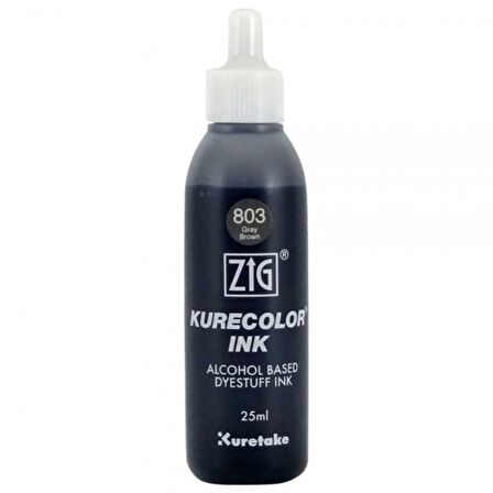 Zig Kurecolor Refill Ink Mürekkep 25ml 803 Gray Brown