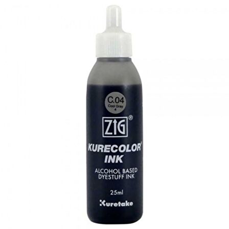 Zig Kurecolor Refill Ink Mürekkep 25ml C04 Cool Gray 4