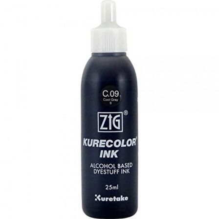 Zig Kurecolor Refill Ink Mürekkep 25ml C09 Cool Gray 9