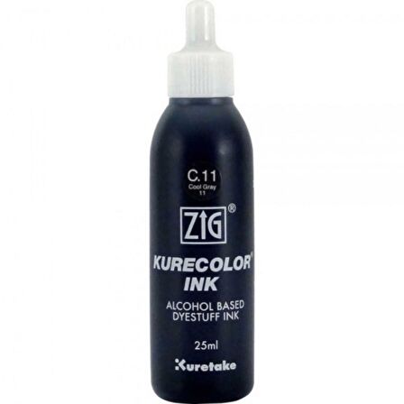 Zig Kurecolor Refill Ink Mürekkep 25ml C11 Cool Gray 11