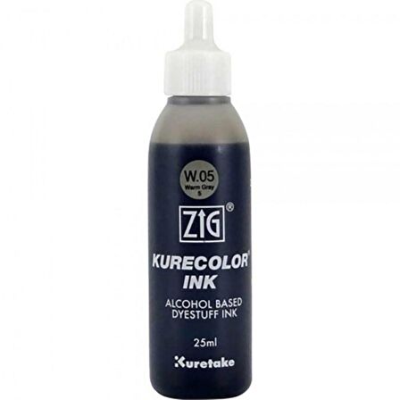 Zig Kurecolor Refill Ink Mürekkep 25ml W05 Warm Gray 5