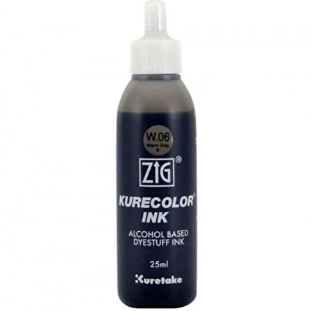 Zig Kurecolor Refill Ink Mürekkep 25ml W06 Warm Gray 6