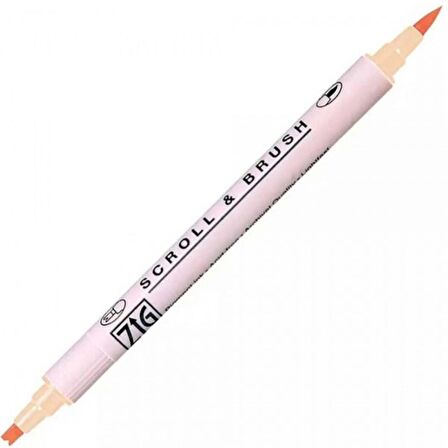 Zig Scroll & Brush Pen Çift Çizgi Kaligrafi Kalemi Peach Bliss 071