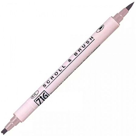 Zig Scroll & Brush Pen Çift Çizgi Kaligrafi Kalemi Plum Mist 804