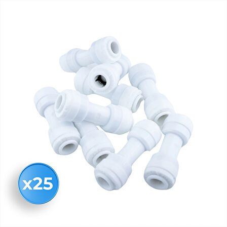 Su Arıtma Cihazı Düz Uzatma Fitting 25 Adet