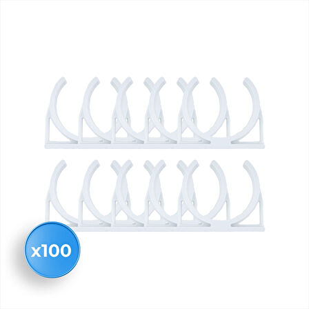 Su Arıtma Cihazı 2.5" Tekli Filtre Kelepçesi (Klips) 100 Adet
