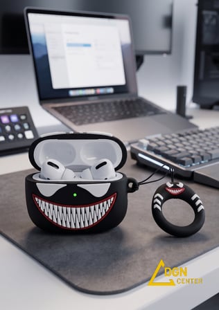 AirPods Pro 1 Uyumlu Venom Tasarımlı Silikon Kılıf