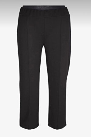 KADIN BELİ LASTİKLİ ÖNÜ DİKİŞLİ CEPLİ İNCE PENYE PANTOLON