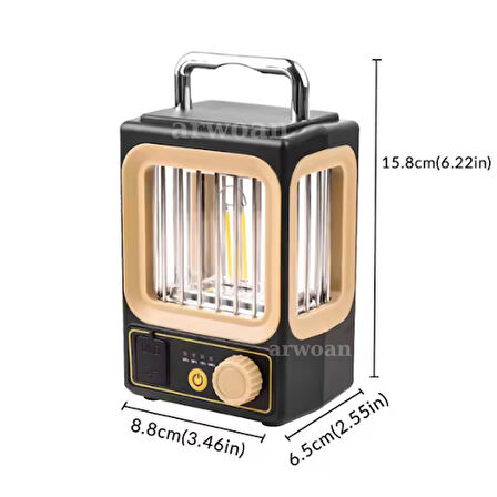 arwoan hs-8039 Şarj Edilebilir LED Kamp Lambası