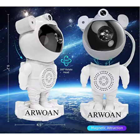 Bluetooth müzik hoparlör yıldız uzay projektör gece lambası çocuklar hediye ev dekor için