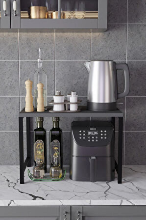 Airfryer Rafı,Mutfak Organizeri, Mikrodalga Dolabı , Tezgah Üstü Fırın Çay ,Kahve ,Baharatlık Standı