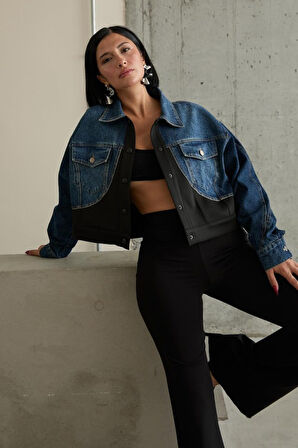 6558 ELBİSE-MAVİ BEYAZ ÇİZGİLİ