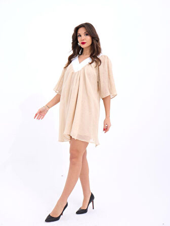 7009 ELBİSE-BEJ