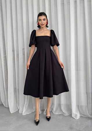 Benjamin Çan Etekli Midi Boy Elbise