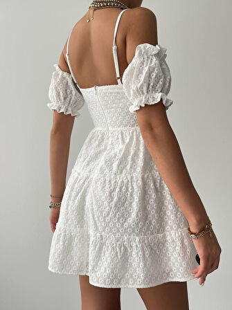 Lucca Kolu Lastikli Mini Elbise