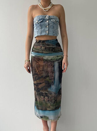 Lara Transparan Midi Etek